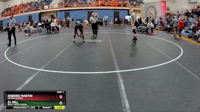 126 lbs Champ. Round 2 - Anders Martin, Gilman School vs EJ Hill, Boys` Latin School