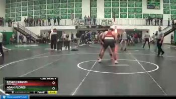 285 lbs Cons. Round 3 - Kysen Hebdon, Star Valley vs Adam Flores, Powell