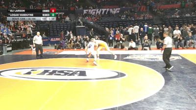 1A 190 lbs 1st Place Match - Eli Larson, Lena (L.-Winslow) vs Logan VanDuyne, Wilmington