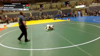 84 lbs Placement (4 Team) - Sawyer Bartelt, Westfield vs Isaac Larson, LSH (LeSueur/Henderson)