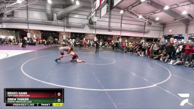 132 lbs Quarterfinal - Drew Parker, Mission Wrestling Club vs Renzo Gann, Team Gann Wrestling