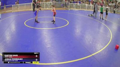 56 lbs Quarterfinal - Kartor Davis, Sweet Home vs Adrian Rodriguez, Salem Elite Mat Club