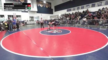 105 lbs Cons. Round 2 - Kylie Mena, Artesia vs Lisa Diaz, JW North