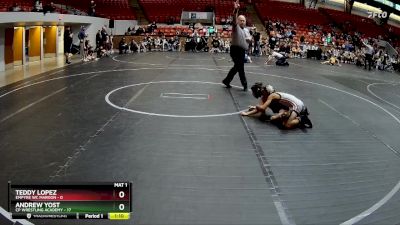 60 lbs Round 1 (8 Team) - Andrew Yost, CP Wrestling Academy vs Teddy Lopez, Empyre WC Maroon