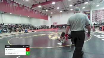 126 lbs Final - Kaden Ware, Killingly vs James Linder Jr, Montville