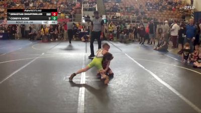 54 lbs Round 2 - Sebastian Swartzmiller, Red Machine Wrestling vs Corbyn Hoke, Tech Fall