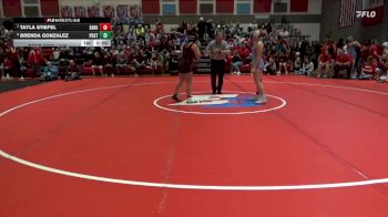 145 lbs Quarterfinal - Tayla Stiefel, East Buchanan vs Brenda Gonzalez, Postville