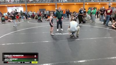 60 lbs Cons. Round 3 - Jack Dempsey, Unaffiliated vs Presley Pemberton, LWC: Raiders