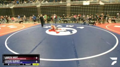 67 lbs Champ. Round 2 - Landyn West, Green River Grapplers Wrestling vs Cayson Gurney, Torrington Wrestling Club