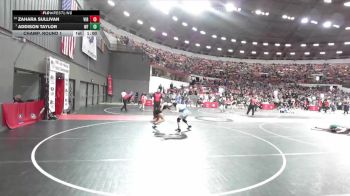 125 lbs Champ. Round 1 - Addison Taylor, Wrestling Factory vs Zahara Sullivan, Viroqua