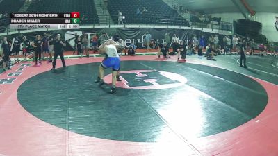 215 lbs 3rd Place Match - Robert Seth Montierth, Utah vs Draden Miller, Idaho