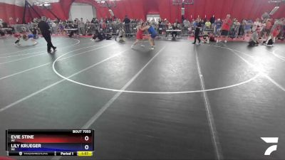 185 lbs Round 4 - Evie Stine, WI vs Lily Krueger, WI