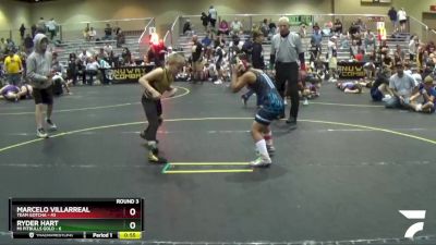 92 lbs Round 3 (6 Team) - Marcelo Villarreal, Team Gotcha vs Ryder Hart, Mi Pitbulls Gold