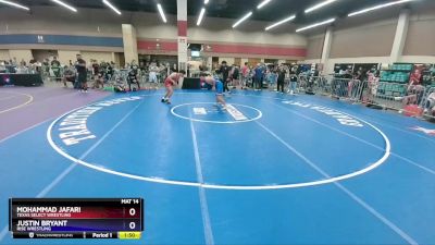 157 lbs Cons. Round 3 - Mohammad Jafari, Texas Select Wrestling vs Justin Bryant, Rise Wrestling