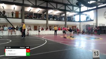 132-139 lbs Cons. Round 1 - Lucas Backlund, HEYWORTH vs Christian Kropf, Ozark Wrestling Club