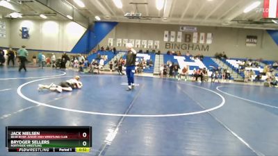 50-54 lbs Round 1 - Brydger Sellers, Northside Wrestling vs Jack Nielsen, Bear River Junior High Wrestling Club