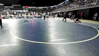 110 lbs Round Of 16 - Gianna Cafeo, Canon-McMillan vs Ivy Carl, Elizabethtown