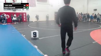 144 lbs Cons. Round 3 - Max Leon, Harrison vs Faruq Ghaffar, M3 Wrestling Club