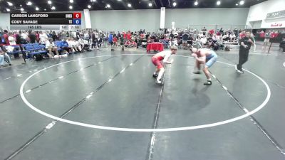 190 lbs Carson Langford, Team Oregon vs Cody Savage, Team Texas
