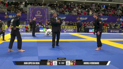 Andrea Verdemare vs Juan Lopes Da Silva 2026 European Jiu-Jitsu IBJJF Championship
