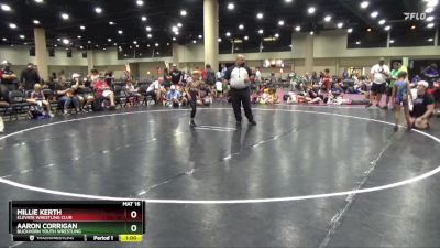 55 lbs Round 3 - Millie Kerth, Elevate Wrestling Club vs Aaron Corrigan, Buckhorn Youth Wrestling