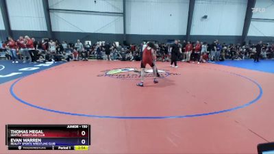 150 lbs Cons. Round 2 - Thomas Megal, Seattle Wrestling Club vs Evan Warren, Reality Sports Wrestling Club