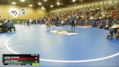 165 lbs Champ. Round 2 - Lewis Saldivar, Bullard vs Jesus Franco, Golden Valley (Bakersfield)