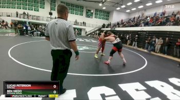 285 lbs Champ. Round 2 - BEN NIEDO, Wyoming Indian vs Lucas Peterson, Rawlins