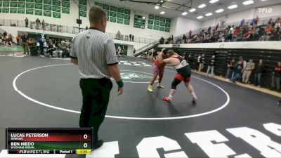 285 lbs Champ. Round 2 - BEN NIEDO, Wyoming Indian vs Lucas Peterson, Rawlins