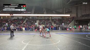 115 lbs Semifinal - Alexa Thongrasamy, Derby vs MaKenzie Brady, Smoky Valley