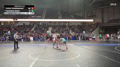 115 lbs Semifinal - Alexa Thongrasamy, Derby vs MaKenzie Brady, Smoky Valley