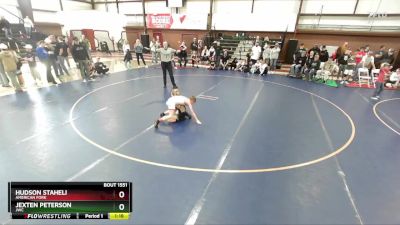 70 lbs Champ. Round 2 - Hudson Staheli, American Fork vs Jexten Peterson, JWC
