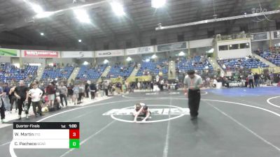 78 lbs Quarterfinal - Wesley Martin, 2tg vs Cristiano Pacheco, Bear Cave WC