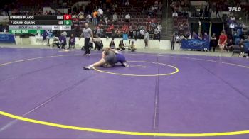 285 lbs Quarterfinal - Steven Flagg, Huntingdon vs Jonah Clark, Loras