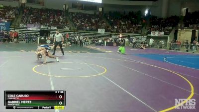 D 1 138 lbs Cons. Round 2 - Cole Caruso, Chalmette vs Gabriel Mertz, Mandeville