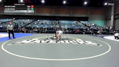 133 lbs Consi Of 16 #2 - Dylan Clark, Southern Oregon vs Caleb Rivas, Cal Poly