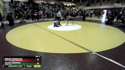 71 lbs Cons. Round 3 - Urijah Gonzalez, So Cal Hammers Wrestling vs Olivia Srisamai, Legacy WC