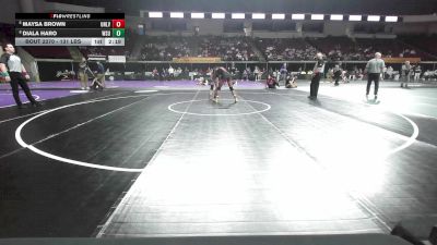 131 lbs Consi Of 4 - Maysa Brown, UNLV (W) vs Diala Haro, Washington State (W)