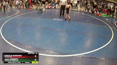 61 lbs Cons. Round 3 - Lincoln Dunivant, Wasatch WC vs Nash Roberts, Timpanogos Wrestling