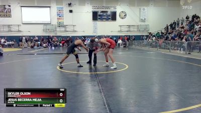 150 lbs Cons. Round 3 - Jesus Becerra Mejia, Aloha vs Skyler Olson, Oregon City