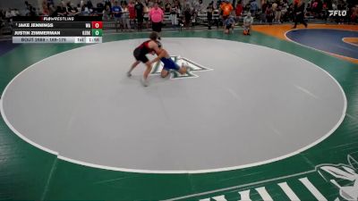 169-179 lbs Quarterfinal - Jake Jennings, West Aurora vs Justin Zimmerman, PORTA/Havana