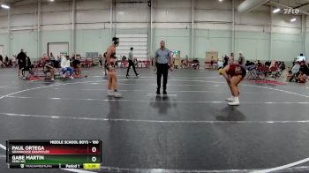180 lbs Round 5 - Gabe Martin, Zero Wc vs Paul Ortega, Grainhouse Grapppler