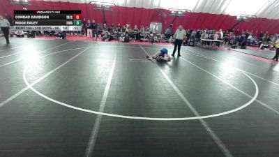 12U Boys - 98 lbs Cons. Round 1 - Conrad Davidson, Team Nazar Training Center vs Ridge Ealey, Iowa
