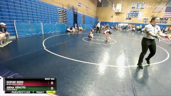 115lbs Cons. Round 4 - Sophie Reed, Black Hills (Girls) vs Siena Venuto, Yelm (Girls)