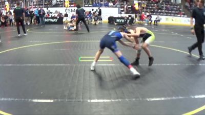85 lbs Quarterfinal - Emma Mantei, Dundee WC vs Oren Sommers, Fraser WC
