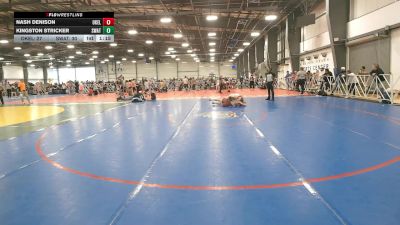 130 lbs Round 4 (2:15pm Saturday) - Nash Denison, Oklahoma Elite vs Kingston Stricker, Michigan S.W.A.T.