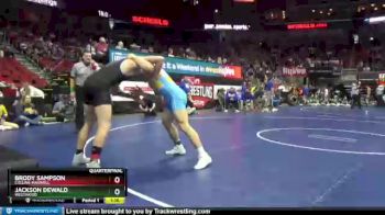 1 lbs Quarterfinal - Brody Sampson, Collins-Maxwell vs Jackson Dewald, Westwood