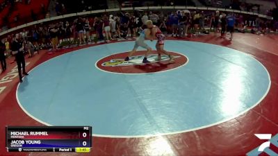 126 lbs Cons. Round 2 - Michael Rummel, Montana vs Jacob Young, Oregon