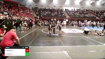 55 lbs Quarterfinal - Kannon Pollard, Grove Takedown Club vs Camden Cross, Claremore Wrestling Club