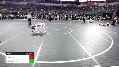 70 lbs Semifinal - Trevor Bolt, Trailhands vs Kash Bidwell, Elk County Wrestling